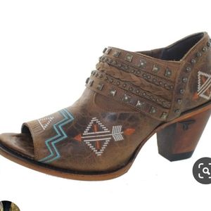 COPY - Lane Boots Peep Toe Nova Ankle Boot Brown …